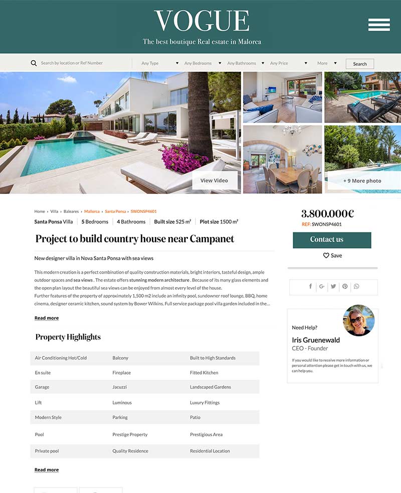 vogue properties mallorca
