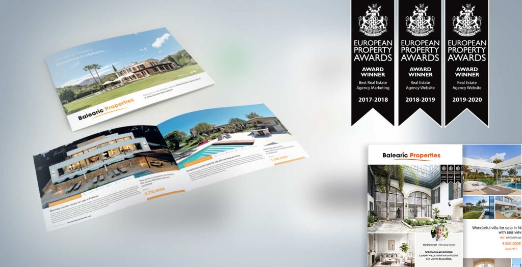 Premios European Property Awards 2017-2020 al trabajo de Alexandre Piña y Diptere para Balearic Properties
