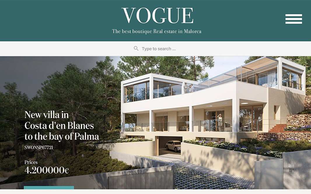 diseño web vogue properties