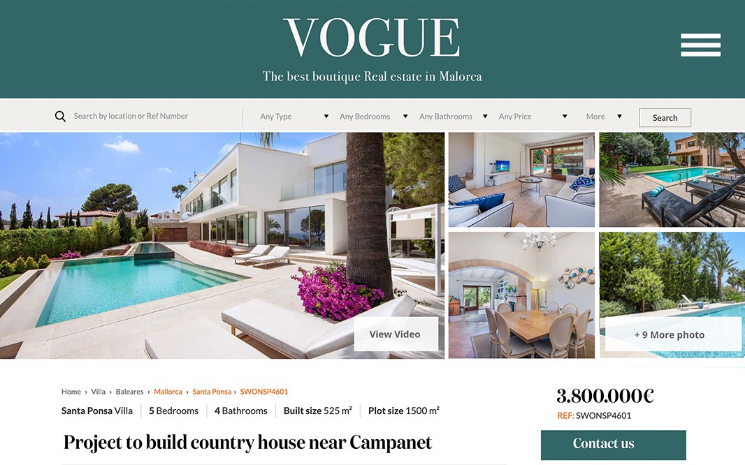 diseño web vogue properties